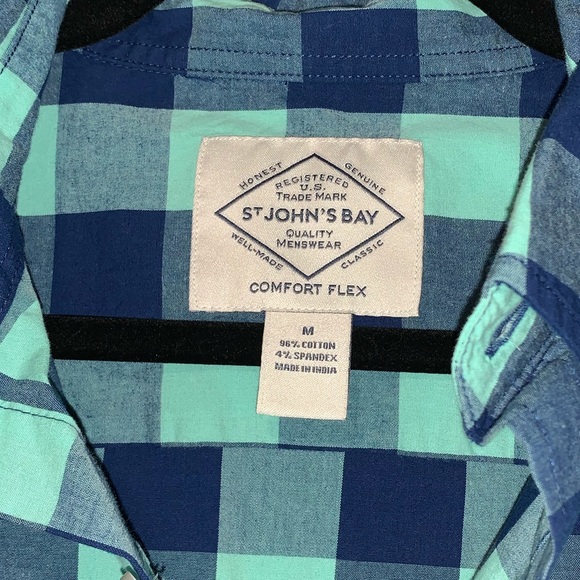 Blue Checkered Button Up - Picture 2 of 3